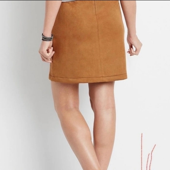 Brand new Maurices Brown Suede Skirt - Picture 2 of 7